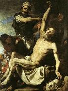 Jusepe de Ribera hans atelje. painting